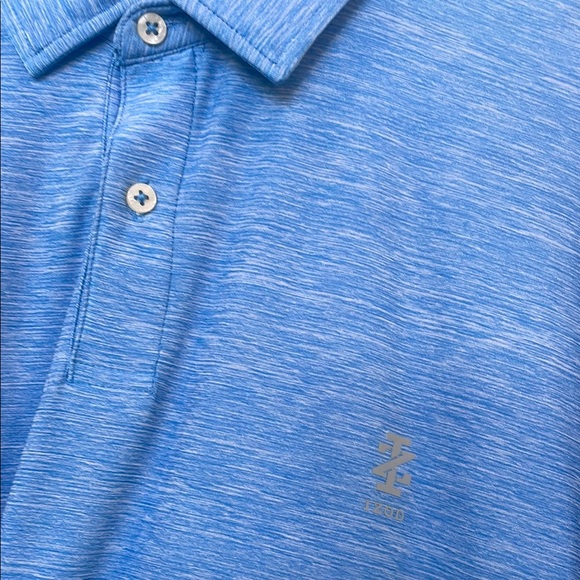 IZOD Men's Blue Polo Golf Shirt - Picture 2 of 5